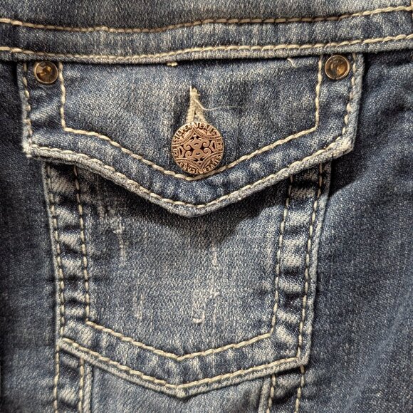 Silver Jeans Co. Distressed Denim Jacket - Picture 9 of 13